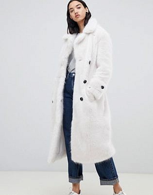 Urbancode Fendora Faux Fur Trench Coat