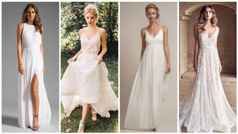 outdoor casual wedding dresses