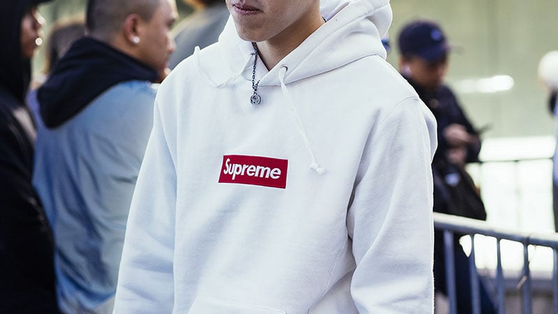 Fake Supreme Hoodie Drawstrings