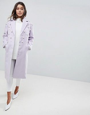 Asos Curve Pearl Soft Coat