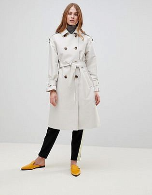 Asos Design Hooded Mac
