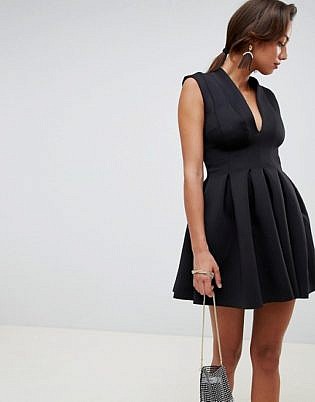 black dress party look