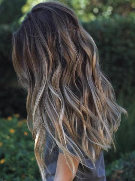 Brown Hair With Silver Highlights