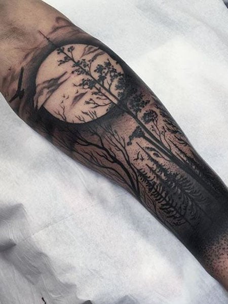 Detailed Inner Arm Tattoos