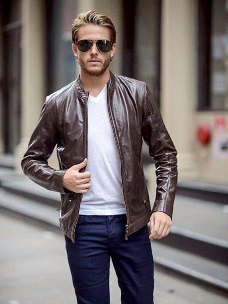 Buy WROGN Men Burgundy Self Design Slim Fit Biker Jacket - Jackets for Men  10187051 | Myntra