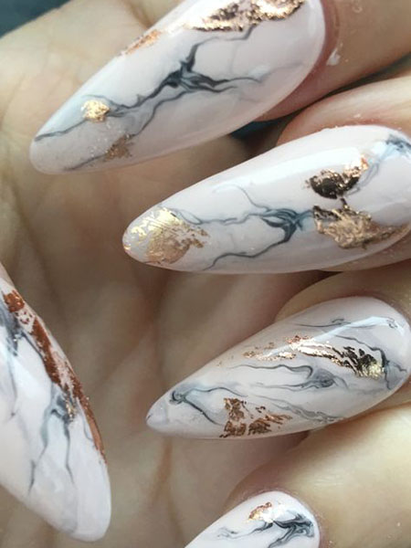 Marble And Gold Leaf