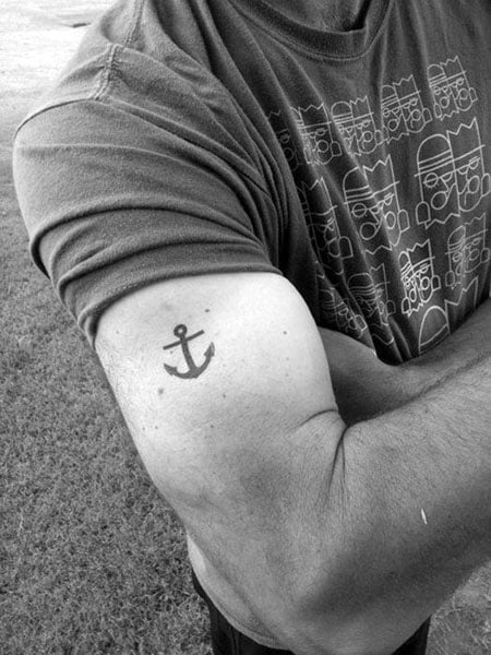 Simple Anchor Arm Tattoos