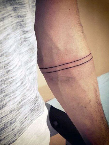 Simple Band Arm Tattoos