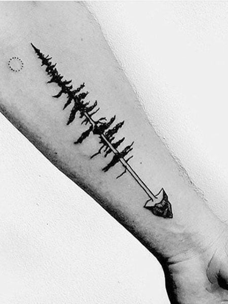 Simple Nature Arm Tattoos