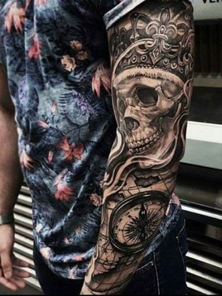 Skull Arm Tattoo