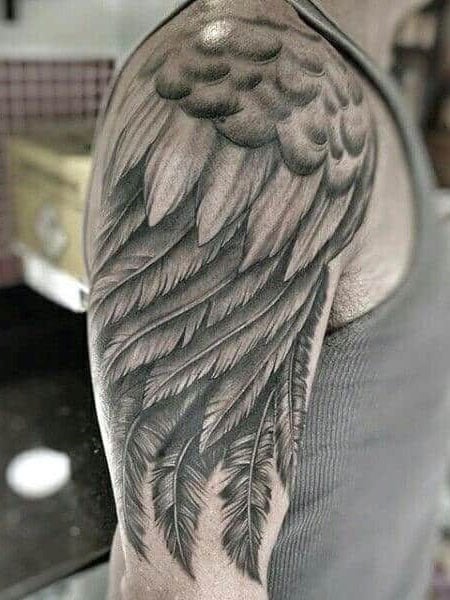 Wing Tattoo On Arm
