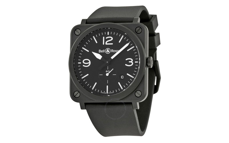 Aviation Black Dial Men's Watch Blr
