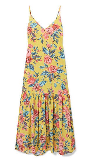 Elke floral-print silk crepe de chine maxi dress