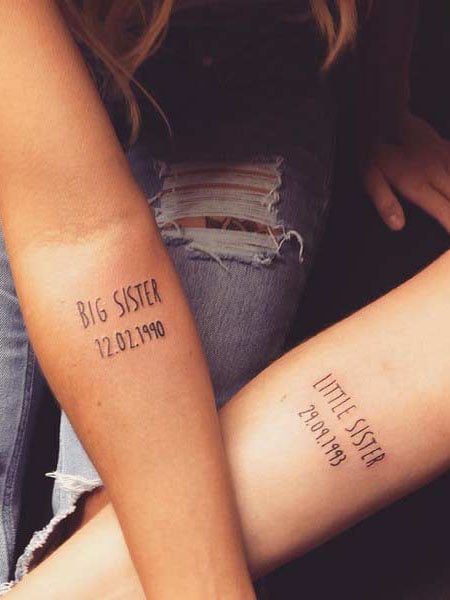 52 Matching Sister Tattoo Ideas Youll Love