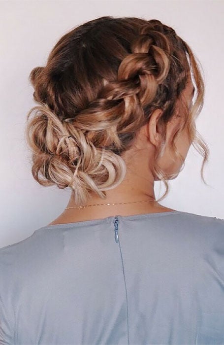 50 Breathtaking Prom Hairstyles For An Unforgettable Night : Half Up for  Bob Haircut 1 - Fab Mood | Wedding Colours, Wedding Themes, Wedding colour  palettes