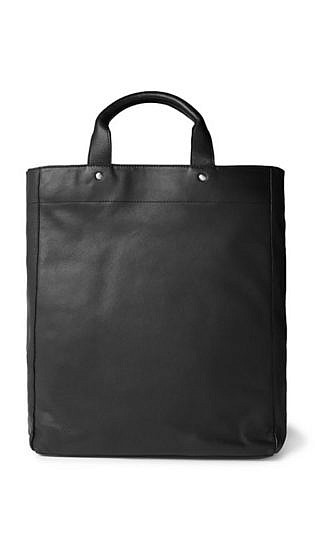 Dries Van Noten Full Grain Leather Tote Bag