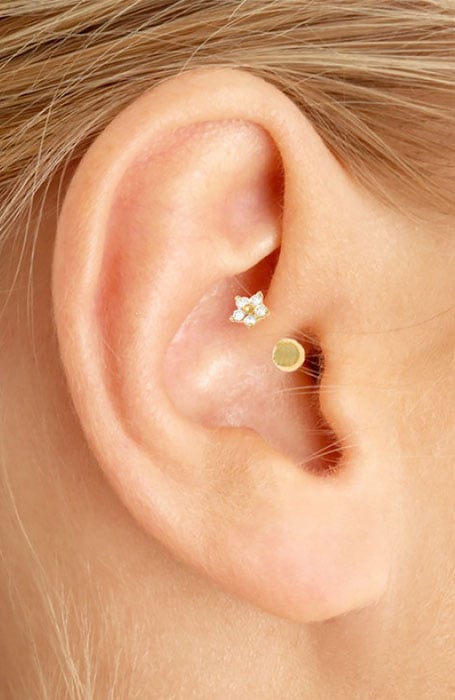 Ear Piercing Chart For Anxiety