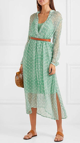 CLOE CASSANDRO Andrea printed silk-crepon tunic