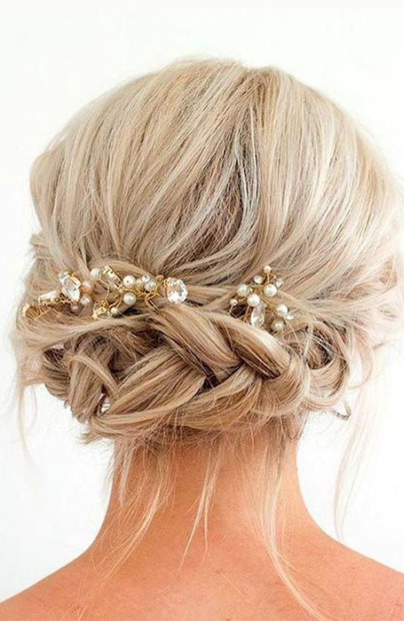 Elegant Short Hair Updo