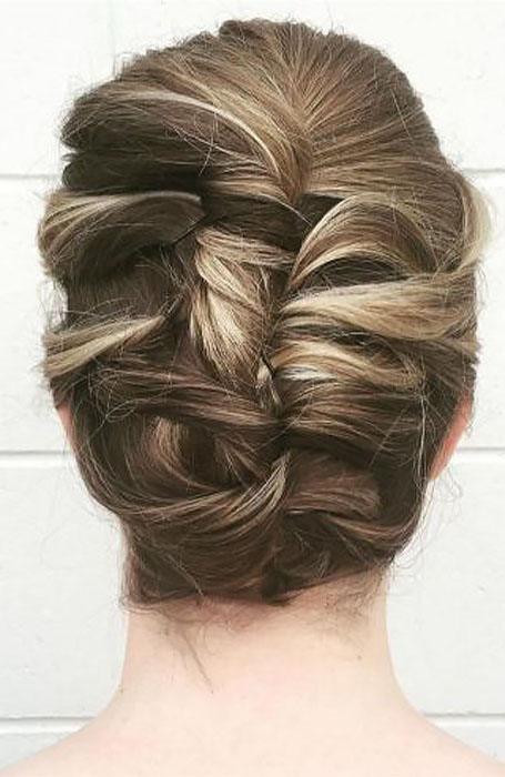 Fancy Short Hair Updo