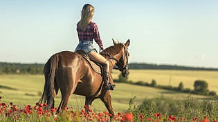 Woman Ride Horse