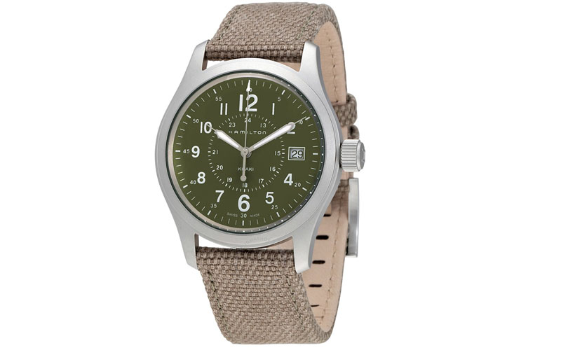 Khaki Field Olive Geen Dial Men's Quartz Watch