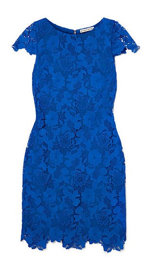 Guipure lace mini dress
