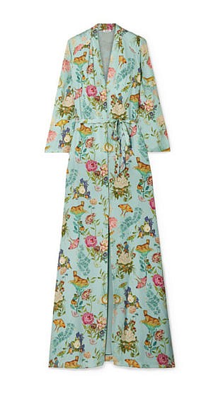 Sylvia floral-print silk-jacquard maxi dress