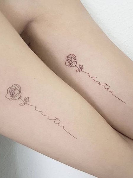 35 Heartwarming Matching Sister Tattoo Designs For 2024 That Will  Strengthen Your Bond Forever – Eye On Tattoos