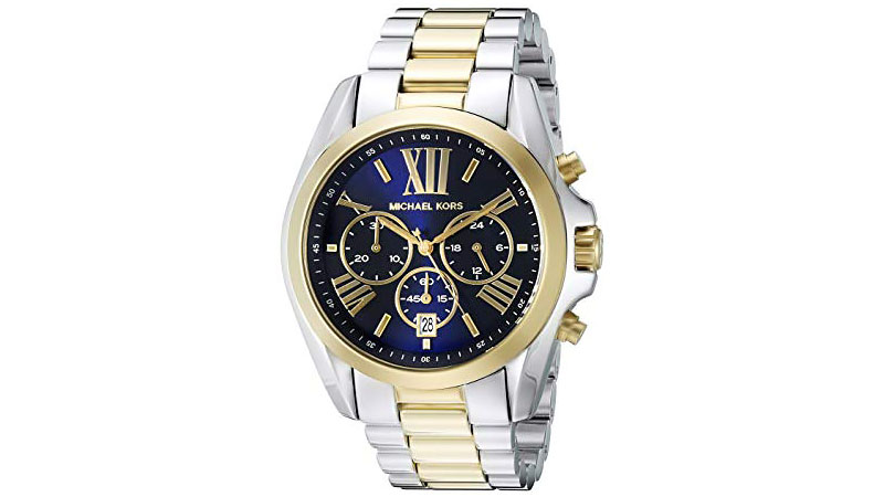 iced out michael kors watch men's