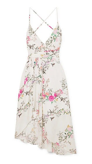 + Tabitha Simmons Estille asymmetric floral-print silk crepe de chine dress