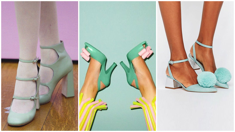 Mint Colour Shoes