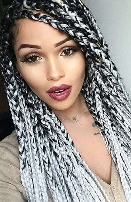 Ombre Yarn Braids