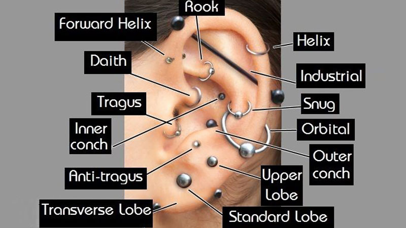 what is the bar piercing in your ear called
