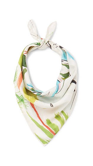 Printed Silk Scarf 2