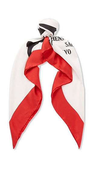 Printed Silk Scarf 4