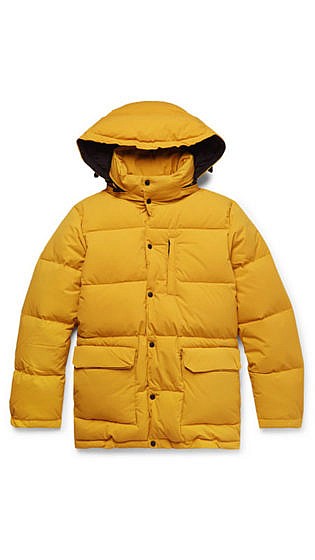 ASPESI Quilted Nylon Hooded Down Jacket