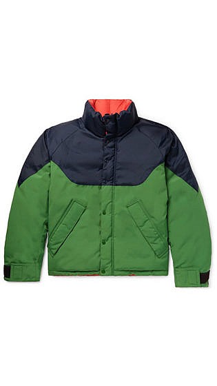 BURBERRY Reversible Colour-Block Nylon, Canvas And Quilted-Shell Down Jacket