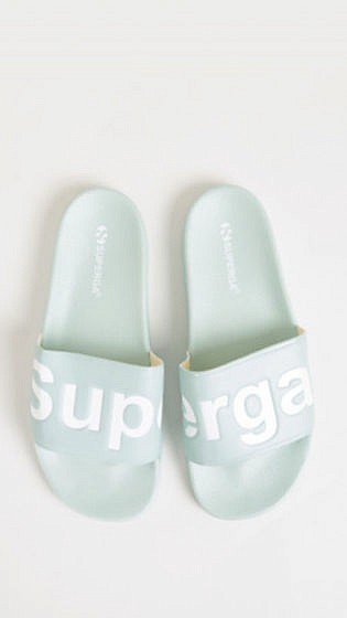 GLUE Womens Superga Slide in Mint