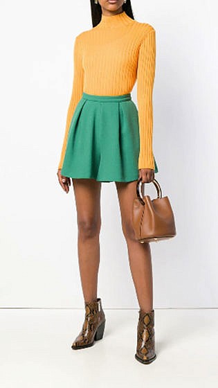 L'AUTRE CHOSE pleated shorts
