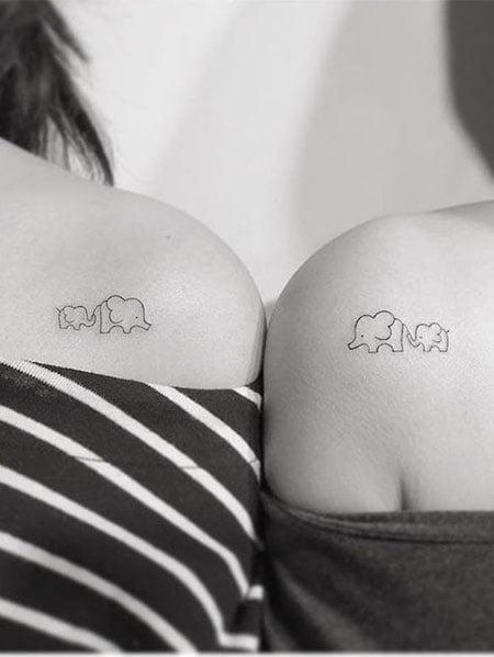 Shoulder Sister Tattoos