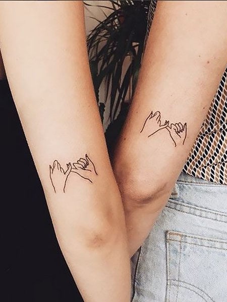 31 Best Matching Sister Tattoos  Coordinating Tattoos for Twins and  Siblings