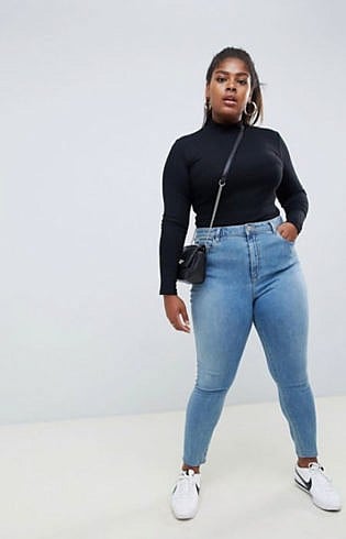 jeans outfit for chubby