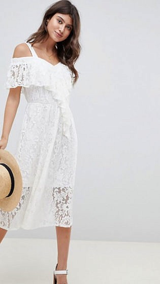 Asos Design Lace Midi Sundress
