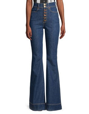 Alice + Olivia Jeans Beautiful High Rise Bell Bottom Jeans