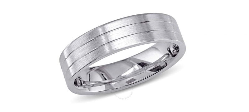 Amour men's Triple Row Wedding Band
