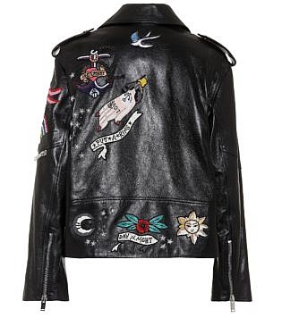 Beaded Leather Jacket