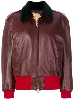 Calvin Klein 205w39nyc Colour Block Zip Jacket Red