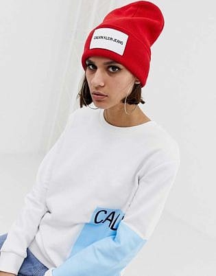 Calvin Klein Jeans Beanie With Tab Logo