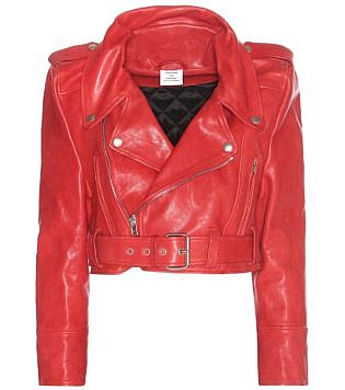 Cropped Leather Jacket